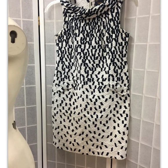 Just Taylor, dress, white/black, casual, size 2.: - Picture 4 of 11